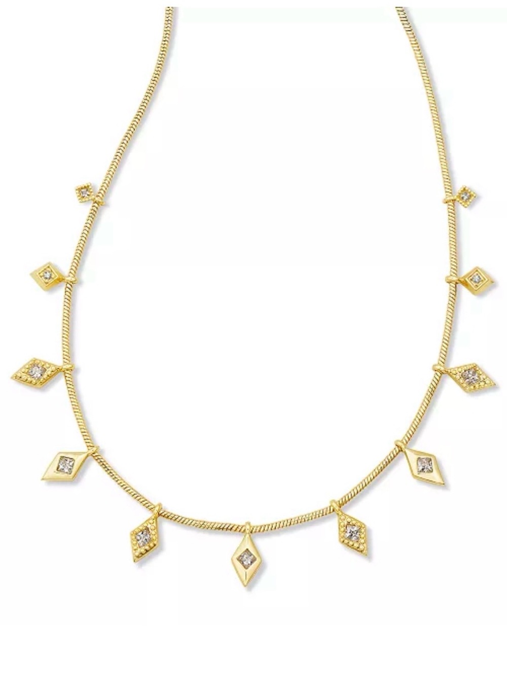 Kendra Scott Kinsley Strand necklace in gold NWOT